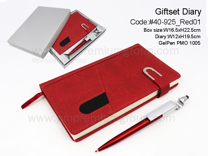 Giftset Diary #40-925Red01