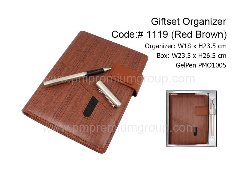 Giftset Organizer1119(Red Brown)
